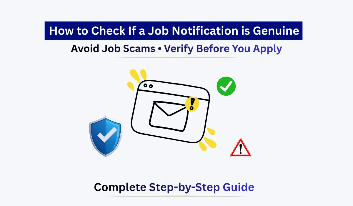 How to Check If a Job Notification is Genuine before applying online